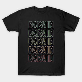 Darwin Name Pattern T-Shirt